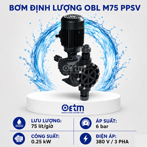 Bơm định lượng OBL M75 PPSV